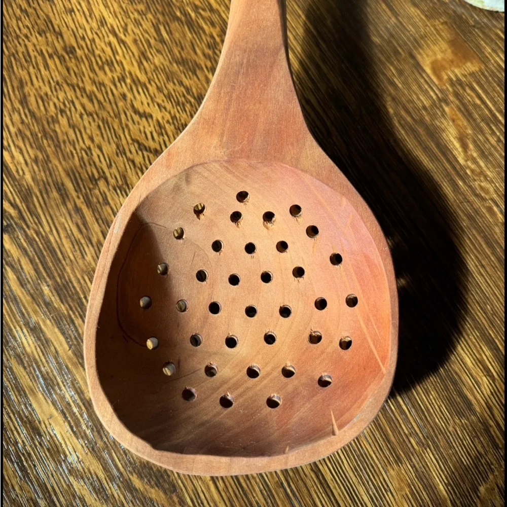 Hand Carved Wooden Spoon Rustic Primitive Farmhouse Kitchen Decor. G15